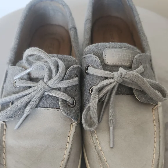 Sperry Gray Loafers with White Sole - Picture 5 of 5